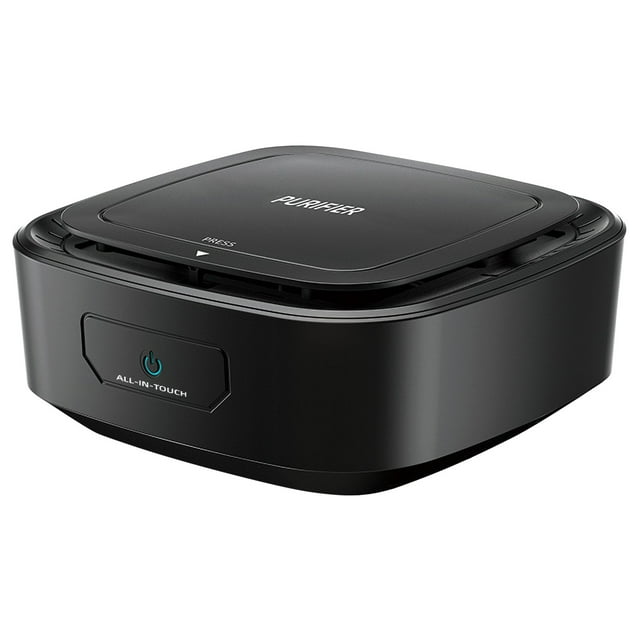 Generic Portable Mini Air Purifier with Negative Ion Technology for Mold, Odor, Pollen, Smoke, and Formaldehyde Removal - Black/Green Options, Compact Design for Car, Home, and Office Use