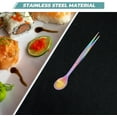 thumbnail image 3 of Tasting Spoon with Tweezer, 2 in 1 Stainless Steel Chef Spoon Serving Tongs, Professional Chef Tool for Cooking Plating Buffet Banquet Barbecue Grilling Appetizer, Multi, 3 of 18