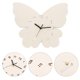 thumbnail image 5 of Inicio Basswood Butterflies Forma Reloj de pared Reloj silencioso Cuelga de la pared Decoración, 5 of 7