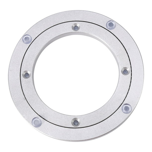 Mesa de comedor redonda con placa giratoria de aleación de aluminio de alta resistencia