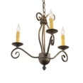 thumbnail image 2 of Meyda Tiffany 156774 Sienna 3 Light 18" Wide Taper Candle Multi Light Pendant - French, 2 of 6