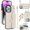 White, variant on Allytechgroup for iPhone 16 Plus Plus Wallet Case with 5 Cards Holders, Detachable Hand Strap & Shoulder Lanyard RFID Blocking Shockproof Protective Phone Case for Girls Women,Violet