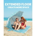 thumbnail image 2 of OutdoorMaster Pop Up Beach Umbrella, Portable Umbrella Shelter, Beach Shade Sun Canopy with UPF 50+ UV Protection, Extendable Floor with Carrying Bag, 2 of 7