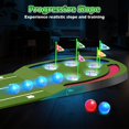 thumbnail image 2 of Alfombra de Putting de Golf TERRAMUS con Agujeros LED Iluminados y 2 Palos, 2 of 9