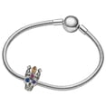 thumbnail image 3 of Charm calavera corona chapa plata SkullCrown01 1Pza Plata S925 Chapa Separador Fijo Cráneo/Corona Plata/Multicolor Caja, 3 of 4