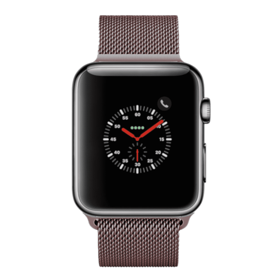 Apple Watch Series 3, 38MM, GPS + Cellular, Space Black Stainless Steel Apple Watch Series 3 Stainless Steel Case