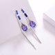thumbnail image 2 of s mujeres de cadena lineales cuelgan pendie de aleación azul Sunnimix Pendientes colgantes de gota, 2 of 8