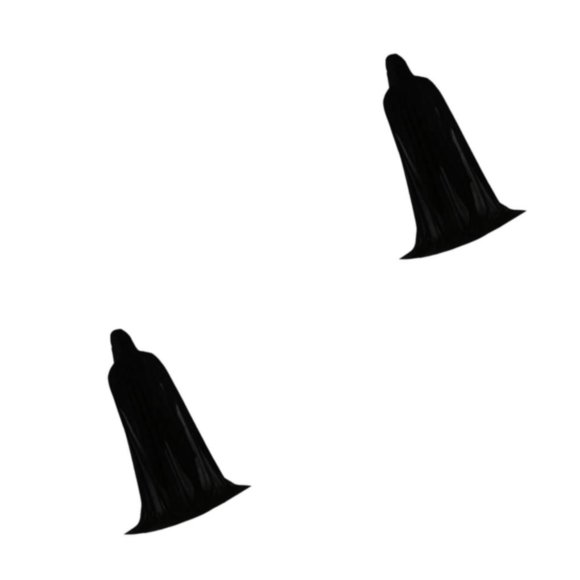 Capa con capucha de terciopelo Cateissary larga disfraz de Halloween Negro 150 cm 2Conjunto