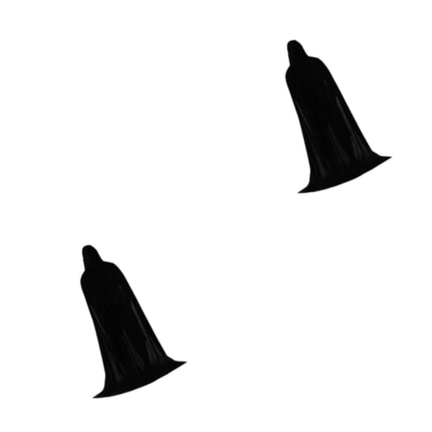 Capa con capucha de terciopelo Cateissary larga disfraz de Halloween Negro 150 cm 2Conjunto