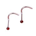 thumbnail image 4 of Clous de Nez, Accessoire de Décoration de Mode, Ornement de Corps Chic, Bijou de Perçage en Acier Inoxydable pour Femme, Ornements de Dressing à Vis Rouges, 4 of 6