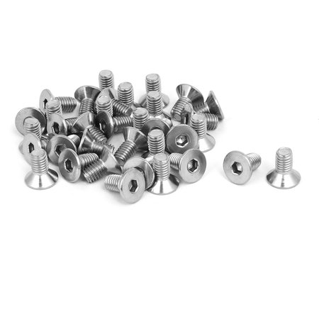 

M5x10mm 304 Stainless Steel Flat Head Hex Socket Screws Fasteners DIN7991 35pcs