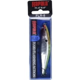 Esca Crankbait Rapala Flat Rap 08 - Cromo - 3 1/8 Pollici - 1/4 Oz Per Bass E Walleye