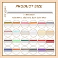 thumbnail image 2 of 96pcs 11.8in Book Binding Headbands Endbands Mixed Color Polyester Medium Cotton Bookbinding Headband Book Binding KitDIY, 2 of 6