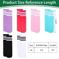 thumbnail image 4 of Hengguang ﻿6 Pairs Kids Soccer Socks, Kids Breathable Baseball Socks for Boys & Girls, Youth Sports Socks for Running, Training, Rugby, Hockey, 4 of 7