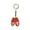 Red, variant on Dutch Wooden Shoes Keychain Natural