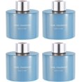 thumbnail image 1 of HARFINGTON 4pcs Empty Glass Diffuser Bottle 140ml/4.7oz Refillable Fragrance Accessories Aromatherapy Jar Container for Replacement Reed Diffuser DIY Home Bathroom Blue with Silver Tone Cap, 1 of 6