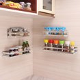 thumbnail image 4 of Cheers Stainless Steel Storage Shelf Kitchen Spice Bottle Jar Bathroom Rack Organizer, 4 of 7