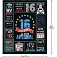 thumbnail image 5 of 16th Birthday Gifts for Boy, Birthday Gifts for 16 Year Old Boy, Boys 16 Birthday Throw Blanket 60 x 50 Inch, 16th Birthday Presents for Boys,16 Yr Old Boy Gift Ideas, 16 Birthday Decorations for Boys, 5 of 6