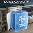 thumbnail image 3 of Coolski 48" Upright Refrigerator Freezer Combo, 36 Cu.ft 2-Door Cooling Appliance for Restaurants, 3 of 9