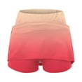 thumbnail image 3 of KIHOUT Summer Shorts Skirts for Women Gradient Mid-waist Sports Skirts Swimsuit Bottom, Size S-4XL, 3 of 6