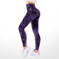 thumbnail image 2 of Ramiter Womens Leggings Women'S Spring and Summer Solid Color Gradient Sports Seven Point Yoga Pants Pregnancy Yoga Pants plus XL,Purple, 2 of 5