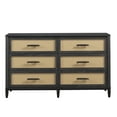 thumbnail image 3 of Better Homes & Gardens Springwood Caning 6-Drawer Dresser, Charcoal Finish, 3 of 10