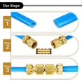thumbnail image 4 of Garden Hose Connectors Double Male Hose Connectors Brass Hose Fittings for Garden Hose Faucet (4 Sets), 4 of 4