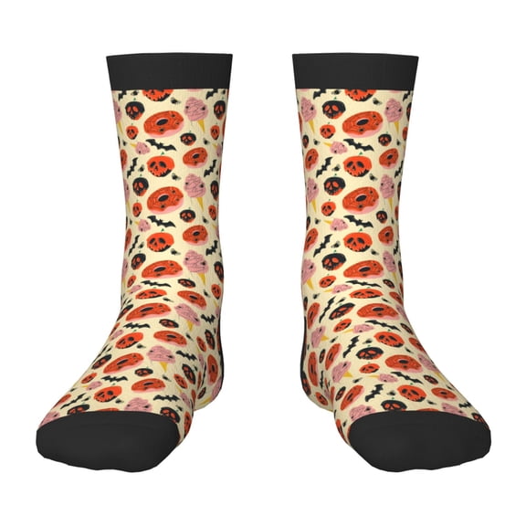 Naloa Halloween Donut Kids Socks Unisex Kids and Toddlers' Crew Socks, ,1 Pairs