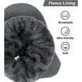 thumbnail image 2 of Men Winter Hats for Guys Cool Beanies Lined Knitted Warm Cap Ear-flaps for Men Outdoor Fleece Hat, Grey, 2 of 7