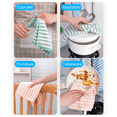 thumbnail image 4 of TULUDA 10 pcs Kitchen Dishcloths 9.8 X 9.8 inches Cleaning Cloths Kitchen Towels Cotton Dish Rags Kitchen Dish Cloths for Washing Dishes Scrubbing Wash Cloths Dish Towels Sets (Blue）, 4 of 9