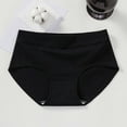thumbnail image 2 of Women's Briefs High Cut Lace Panties for Women Mesh Panties Postpartum Lace High Waist Pack Variety Active Wear Thongs Leather for Women plus Size Underwear Briefs Seamless Black 2XL, 2 of 3