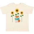 thumbnail image 3 of Inktastic Reading Book Lover Sunflower Fox Boys or Girls Toddler T-Shirt, 3 of 5