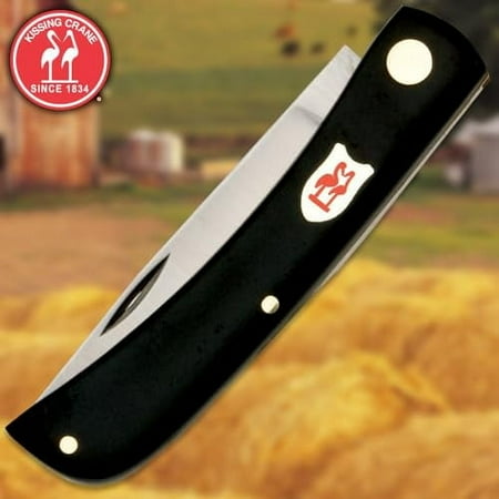 Pocket Farmer Knife | 3 Stainless Steel Blade | Synthetic Handle | Brass Liners | 3 5/8 Closed