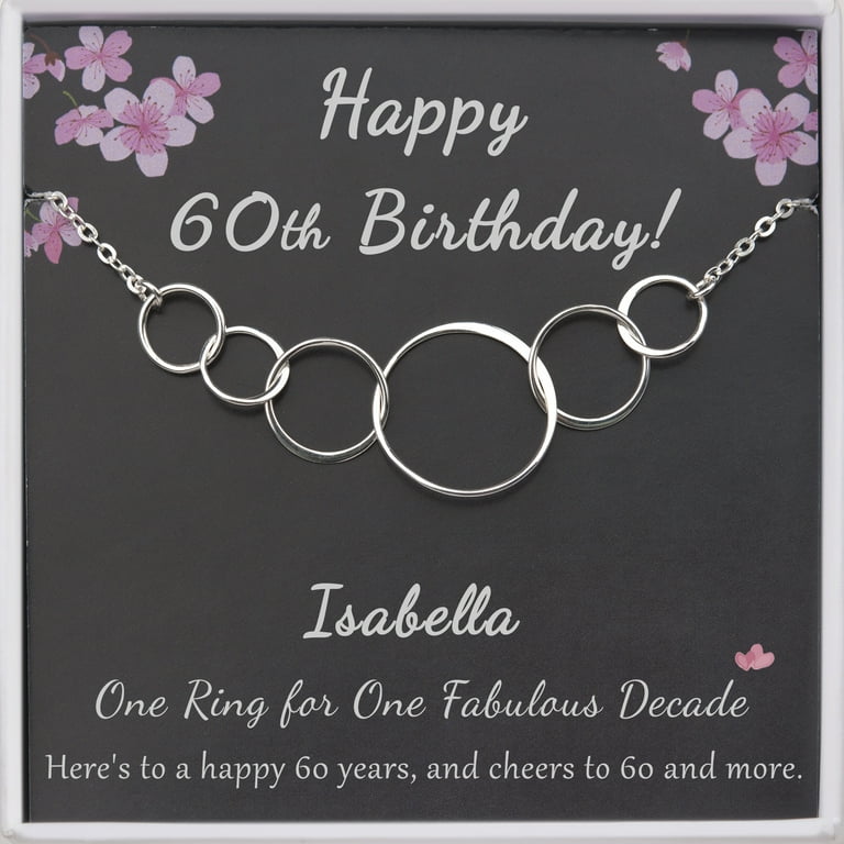 Jewellery for clearance womens 60th birthday