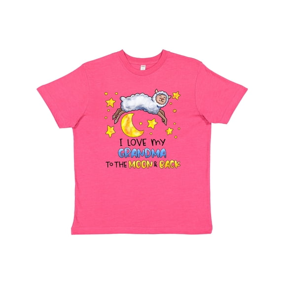 Inktastic I Love my Grandma to the Moon and Back Cute Sheep Youth T-Shirt