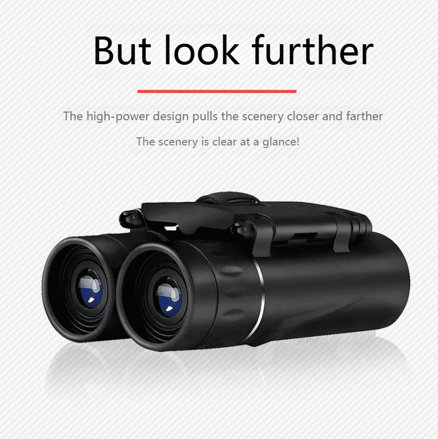500X25 Zoom HD Binoculars Telescope Powerful Portable Folding Long-Distance Vision Hunting Outdoor Camping Sports