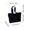 🔥 Black_Base#5888, variant on Quilted Canvas Computer Bag Tote | One Shoulder Large Capacity Laptop Handbag | Lightweight Casual Travel Work Purse with Zipper Pocket | Fits 25.5x17.3x3.57 in | 220g | Beige Navy Green Black Pink