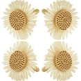 thumbnail image 2 of Saro Lifestyle Flower Design Napkin Ring (Set of 4), 2 of 4