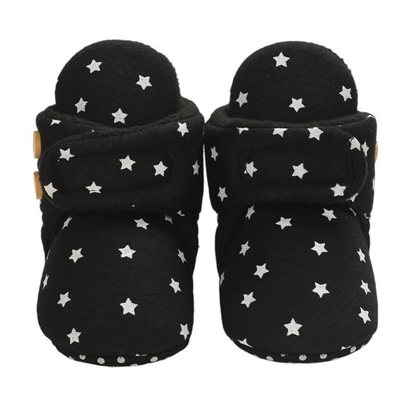 Fozruso Baby Sneakers For Winter Warm Soft Sole First Shoes Cozy Lined Toddler Booties For Boys And Girls Lightweight Shoes,Sizes 4(0-3 Months)