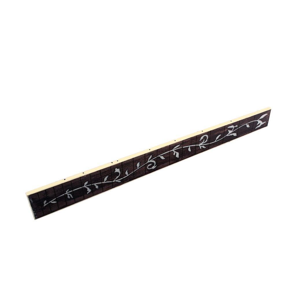Dualoai Acoustic Folk Guitar Fretboard Rosewood Fingerboard Wooden Inlay Shell Luthier Tool Suitable for DIY Guitar Repair Music Production