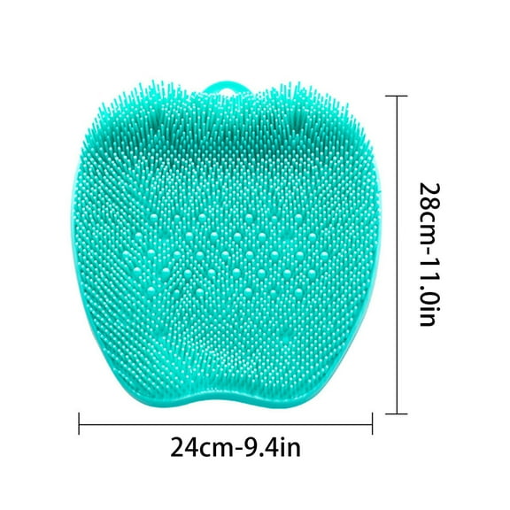 Zmeidao Lazy Man Foot Washer Shower Large Bath Massage Pad Foot Brush Shower with Non-Slip Suction Cups Deep Cleaning Exfoliating Massages Foot Circulation Eliminate Dead Skin