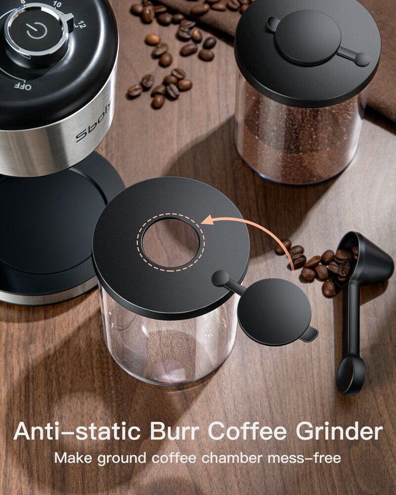 Sboly 801 coffee grinder, Sboly 801 coffee grinder has 1-12 cups  adjustable grinding amount and 19 precise grind settings. ☕, By Sboly  Appliance