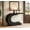 Black, variant on Fnova 43" Modern C-Shaped Console Table, 2-Tier Farmhouse Entryway Table with Storage, Wood Behind Couch Sofa Table for Living Room Hallway, Dark Brown