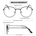 thumbnail image 3 of Womens Mens Metal Retro Round Readers Reading Glasses Presbyopic Glasses, 3 of 4