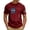 Deep Red #207, variant on 250th Anniversary USA Shirts Men Short Sleeve T Shirts Loose Waffle American Flag Print Tops Independence Day Patriotic Pullover 4th of July Celebration Party Crew Neck Tees Khaki M