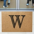 thumbnail image 2 of Personalization Mall Noir Initial Synthetic Coir Doormat, 18x27, C, 2 of 4