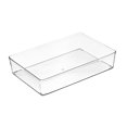 thumbnail image 5 of Caja de almacenamiento con cajón de escritorio de estilo japonés, divisor de vajilla de cocina, acabado de papelería, caja pequeña, compartimento de plástico transparente, artefacto, 5 of 5