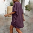 thumbnail image 6 of Swimsuit Coverup for Women V Neck Ruffled Beach Cover Ups Loose Fit Swimwear Swim Cover Up Beachwear, 6 of 6