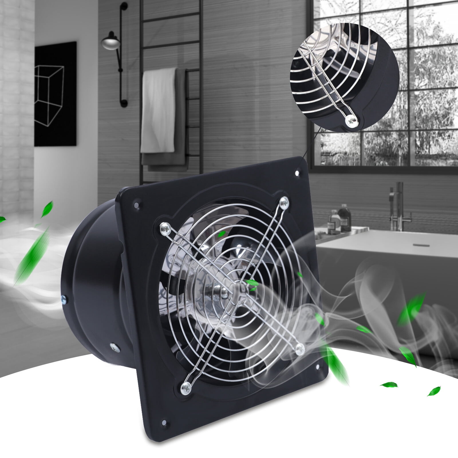 Exhaust Air Ventilation Fan Basement Window Bathroom Kitchen Toilet Fan Blower