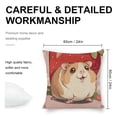 thumbnail image 2 of Hamster strawberry kawaii Linen toss pillowcase Decoration pillowcase Gift preferred 24x24" Cushion cover 4 set Sofa pillowcase Sofa bedroom living room car, 2 of 8